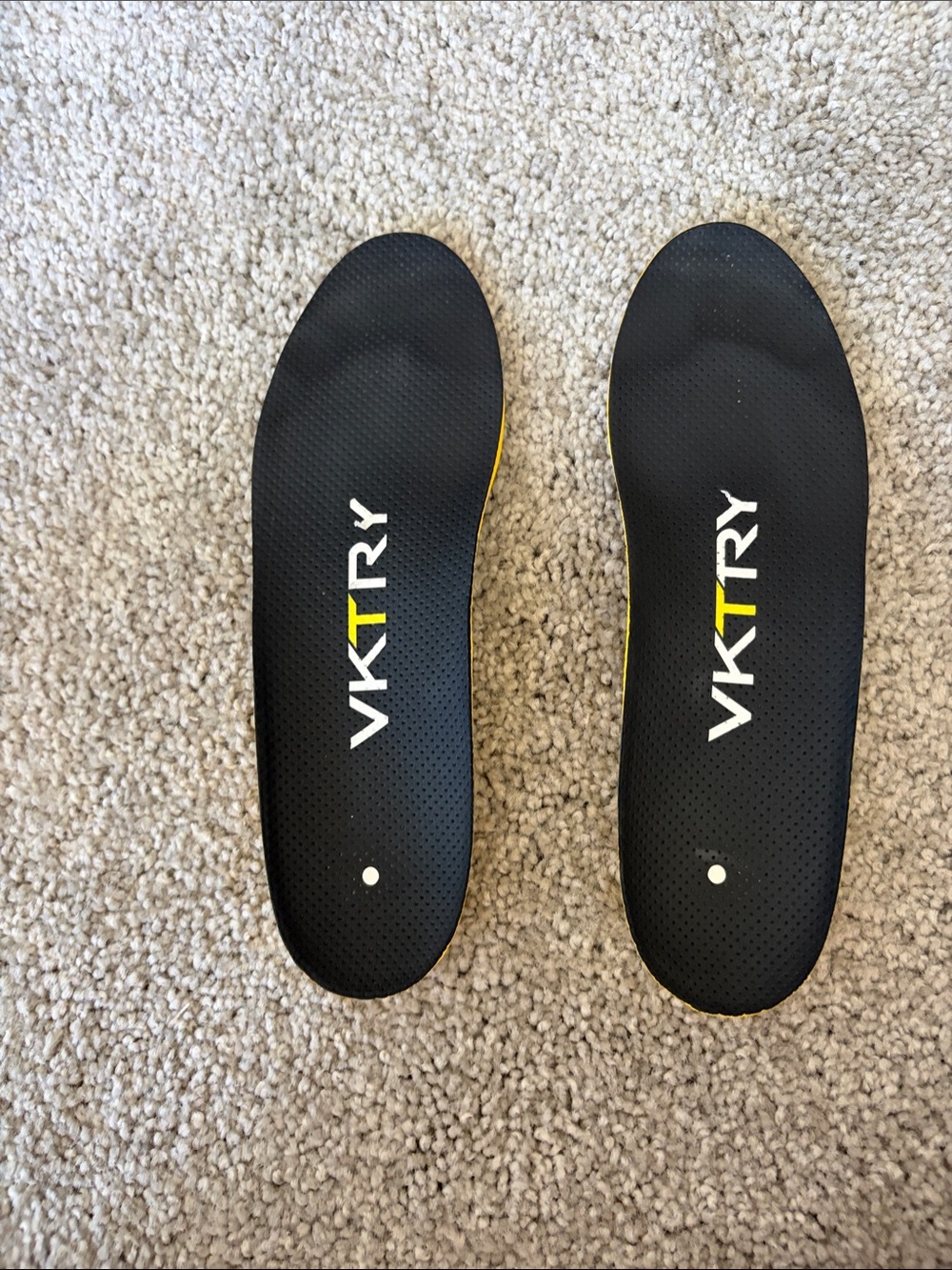 Black and Yellow Performance Insoles - Men's